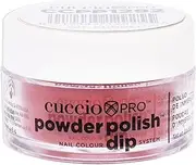 Cuccio Colour Powder Nail Polish - Lacquer For Manicure And Pedicure - Highly Pigmented Powder That Is Finely Milled - Durable Finish With A Flawless Rich Color - Easy To Apply - Oh, Fudge! - 0.5 Oz