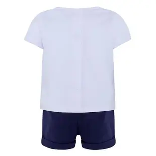 【tuc tuc】男童 白藍鯨魚熊寶寶T恤+深藍黃釦短褲 9M~18M MC4080+MC7080(tuctuc newborn 套裝)