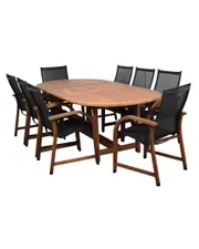 Amazonia Bahamas 9pc Patio Dining Set