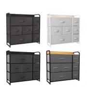 TAUS 7-Drawers Storage Dresser Organizer Bins Chest Shelf Office Home