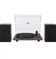 Crosley C62 2-Speed Belt Driven Turntable with Bluetooth, Black (C62C-WA) 40W