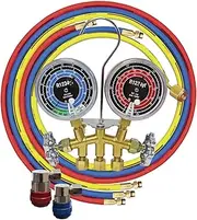 ATD Tools 3661 Brass Manifold Gauge Set, 1 Pack