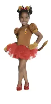 The Wizard of Oz Cowardly Lion Small 2-4 Toddler Child Costume Tutu Rubie's~New
