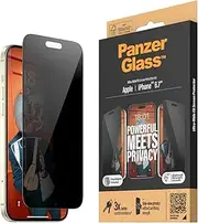 PanzerGlass Privacy Screen Protectors for iPhone 15 Plus