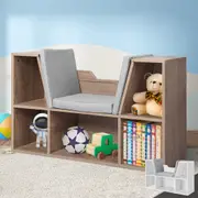 Levede Kids Bookcase Toys Box Shelf Storage Cabinet Container Reading Nook
