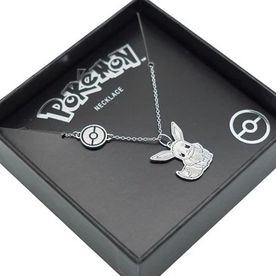 ~ Pokemon Necklace ~ Eevee & Pokeballs Necklace ~