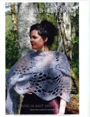 French Girl Knitting Pattern FG029 - Diamanta- Spider Web Shawl Wrap