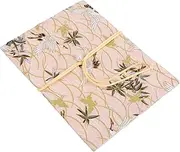 HOODANCOS Elegant Fabric Book Cover Notebook Cover Protector Journal Book Sleeve Soft Cloth Protector for Hardcover A5 Diary Sleeve Detachable and Washable Multifunctional Use