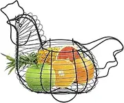Egg Basket For Collecting Eggs - Hollowed Out Structure Egg Storage Basket | Hold Multiple Eggs Fresh Eggs Holder Carrier | Portable Wire Basket For Egg Cooking or Baking Preparation