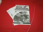 TAMIYA SUPER CLODBUSTER CLOD BUSTER OWNERS MANUAL / INSTRUCTIONS + antenna tube