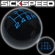 BLACK/BLUE VINTAGE SHIFT KNOB 6 SPEED SHORT THROW SHIFTER SELECTOR 10X1.5 K12 (for: Honda)