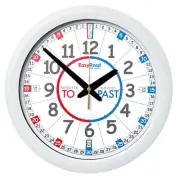 EasyRead time teacher Red & Blue Face Mini Classroom Clock (ERMC-EN) 29cm