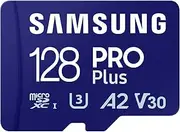 [Samsung] PRO Plus microSD Card + USB Card Reader, 128 GB, for Mobile Gaming on Smartphones, Tablet and Handheld Consoles, UHS-I U3, Full HD & 4K UHD, 180 MB/s Read, 130 MB/s Write, MB-MD128SB/WW