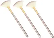 GANAZONO 3pcs Face Mask Set Makeup Brushes Set for Highlighter Blush Contouring for Teenagers Festival