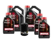 13L Motul 4100 POWER 15W50 Wix XP Filter Motor Oil Change Kit API SL