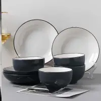 在飛比找蝦皮購物優惠-18-piece set of bowls and plat