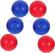 ZUNOXAZ 6Pcs Colored Beach Paddle Balls Fun Training Balls for Outdoor Beach Games PU Material for Hand Eye Coordination Multi Functional Sports Activities