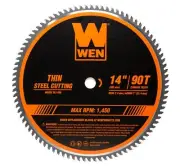 WEN BL1490 14 90-Tooth Carbide-Tipped Metal Saw Blade for Thin Steel Cutting