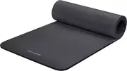 Solana Yoga Mat 1" & 1/2" Thick W/Nylon Strap for Men & Women Non Slip Exercise