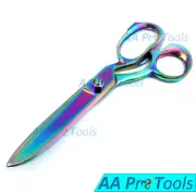 8'' Tailor Scissors Textile Fabric Taylor Cutting Sewing Dressmaking (Rainbow)