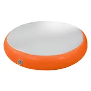 1m Air Track Spot Round Inflatable Gymnastics Tumbling Mat Pump Orange
