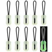 Identify Your Bags in the Dark with 10PCS Glow in The Dark Zip Puller Heads