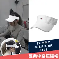 在飛比找PChome24h購物優惠-【Tommy Hilfiger】經典LOGO可調節鴨舌中空遮