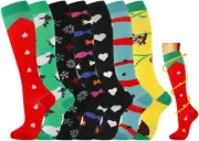 7 Pairs Compression Socks for Women & Men 15-20 Mmhg Is Best Athletic & Medical
