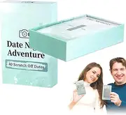 Scratch Off Date Night Cards | 40 Couples Date Adventure | Date Ideas - Scratch Off Cards - Romantic, Unique for Couples, Girlfriend, Boyfriend, Wife, Husband, Newlywed