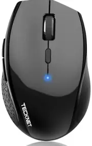 TECKNET Bluetooth Mouse, 4800 DPI Computer Mouse, 2-Year Battery Wireless Mouse
