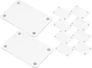 GOOHOCHY 12pcs Acrylic Magnetic Photo Frames Double-sided Mini for Refrigerator Decorative Photo Holders