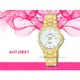 CASIO 時計屋 ALBA 雅柏手錶 AH7J56X1 女錶 石英錶 玫瑰金金屬錶帶 日期顯示 防水 藍寶石水晶鏡