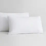 Sheridan 500TC Sateen Pillowcase in White/Snow Size: King Pillowcase Cotton