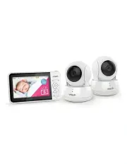 [VTech] BM5550AU Pan Colour Baby Monitor Video Audio Sound 2 Camera 13cm in White