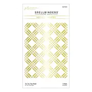 Spellbinders Tic Tac Toe Plaid Glimmer Hot Foil Plate