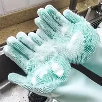 在飛比找蝦皮購物優惠-1Pair Dishwashing Cleaning Glo