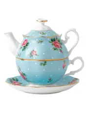 [Royal Albert] Polka Teapot For One Blue