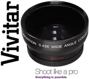 HD WIDE ANGLE With MACRO LENS FOR CANON VIXIA HF S20 S21 S200