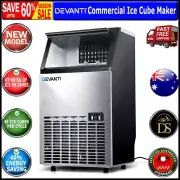 Devanti Stainless Steel Commercial Ice Cube Maker Portable 40% Energy Saving New