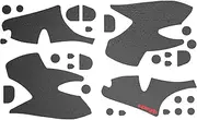 Pulsar Gaming Gears SUPERGRIP Griptape set for PS5 DualSense Controller Sweat Absorbing High Performance Anti Slip 3M adhesive no residue controller Grip tape Ultra-thin 0.5mm (0.02in)