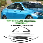 Window Strip Moulding Trim For BMW 2 Series F44 2020-2023 2021 Chrome Black (for: BMW)