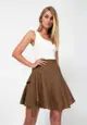 FORCAST Adina Ruffle Wrap Mini Skirt