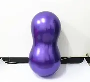 Exercise Ball, Yoga Pilates Peanut Ball, Stability Balance Fitness Balls with Inflation Pump, Fitness, Muscle Training, Used in Hotels, Yoga Studios/Purple