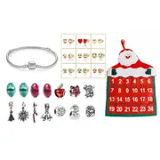 Christmas Jewellery Advent Calendars Bracelet Necklace DIY Charms Set