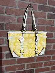 Coach Bleecker Preston Handbag Yellow Purse