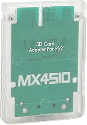 SD Card Adapter for PS2 Fat Console, MX4SIO Applicable Card Reader Instead of A Converter Make It Into A Memory Card Expansion for SIO Replacement (White)