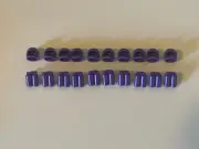 Lego Dark Purple Classic Spaceman: 10 Airtanks - 3838 + 10 Helmets - 50665