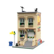 Modular Building Street with Interiors for Collection 944 Pieces MOC Build