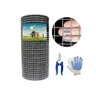 19 Gauge Hardware Cloth 1/2 inch 12" X 50 ft, Hot-Dip Galvanized Wire Mesh Fe...