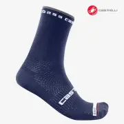 Castelli ROSSO CORSA PRO 15 Cycling Socks : BELGIAN BLUE- One Pair